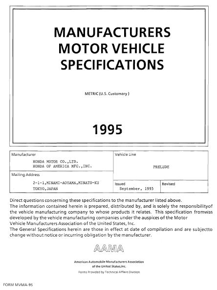 1995 Honda Prelude MVMA
